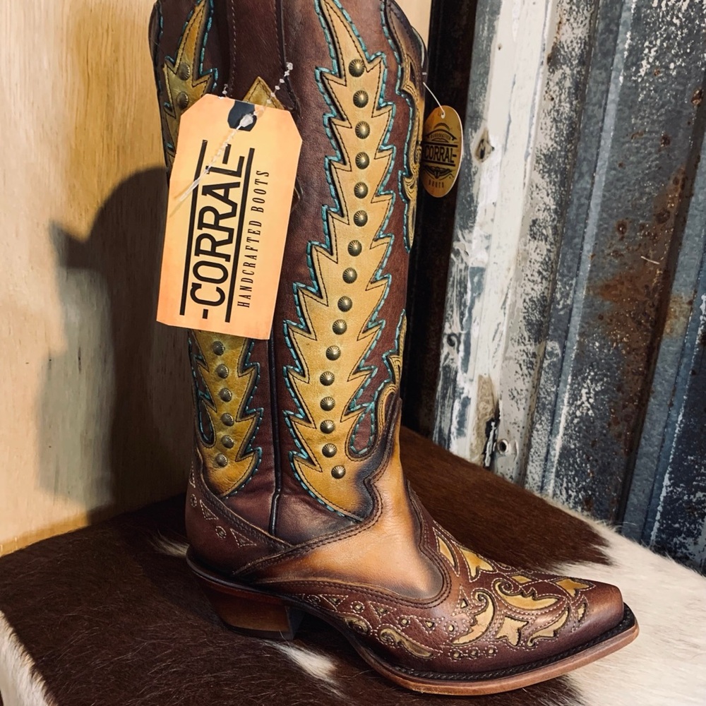 Corral womens Brown and carmel Western Boots